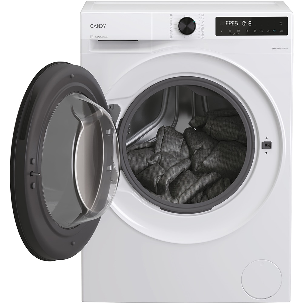 Masina de spalat rufe frontala CANDY BP 410BL8-S, ProActive Wash, 10 kg, 1400rpm, Clasa A, Wi-Fi, alb