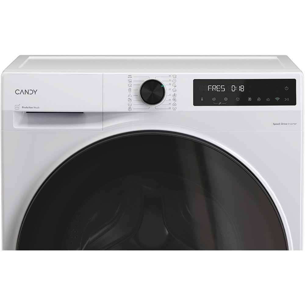 Masina de spalat rufe frontala CANDY BP 410BL8-S, ProActive Wash, 10 kg, 1400rpm, Clasa A, Wi-Fi, alb