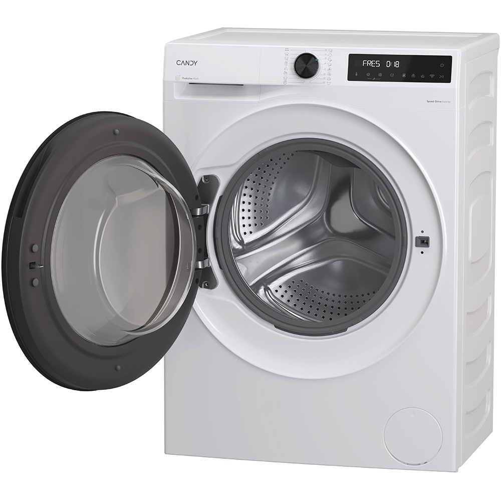 Masina de spalat rufe frontala CANDY BP 413BL8-S, ProActive Wash, 13 kg, 1400rpm, Clasa A, Wi-Fi, alb