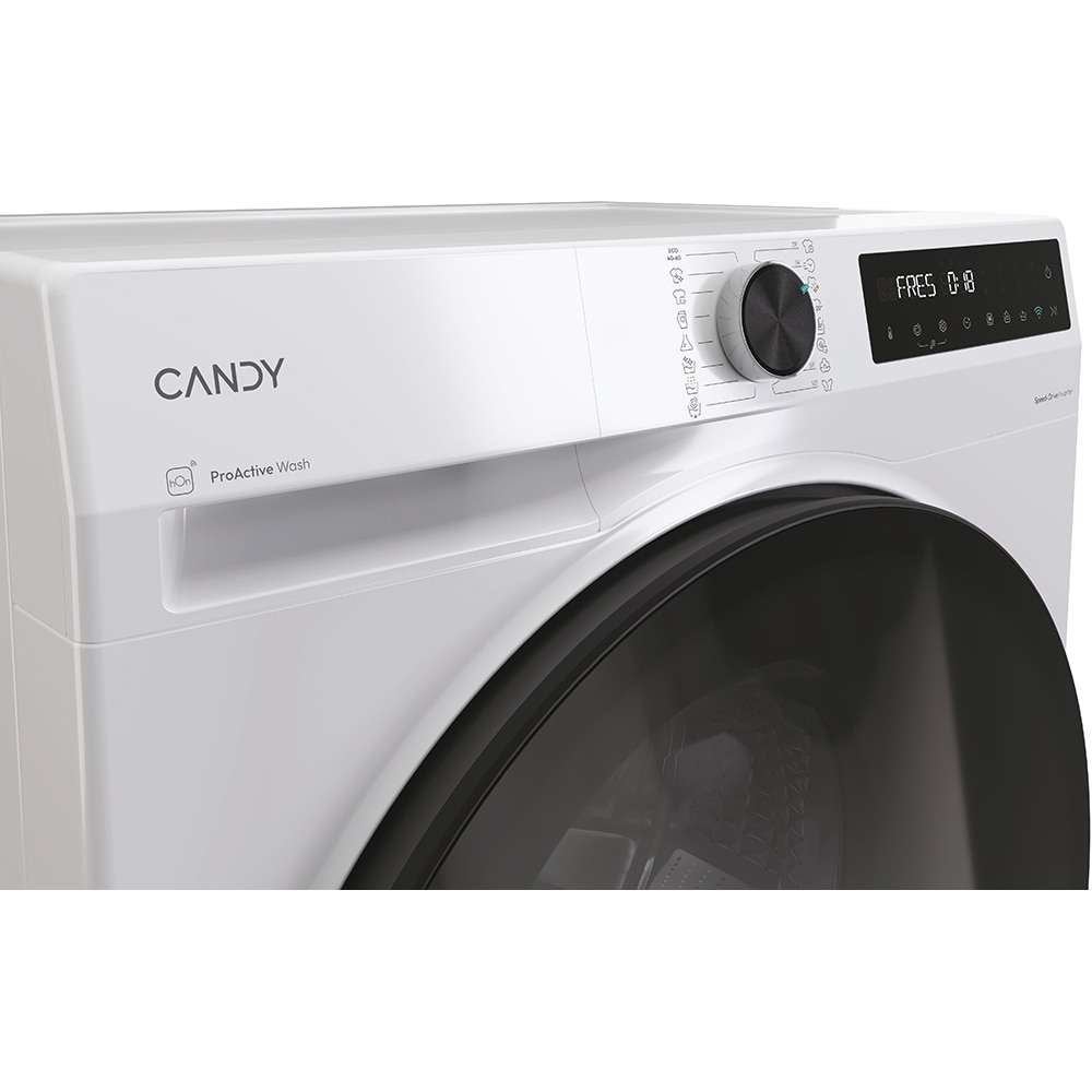 Masina de spalat rufe frontala CANDY BP 413BL8-S, ProActive Wash, 13 kg, 1400rpm, Clasa A, Wi-Fi, alb
