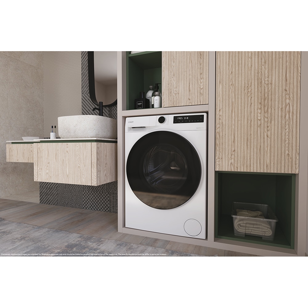 Masina de spalat rufe frontala CANDY BP 413BL8-S, ProActive Wash, 13 kg, 1400rpm, Clasa A, Wi-Fi, alb