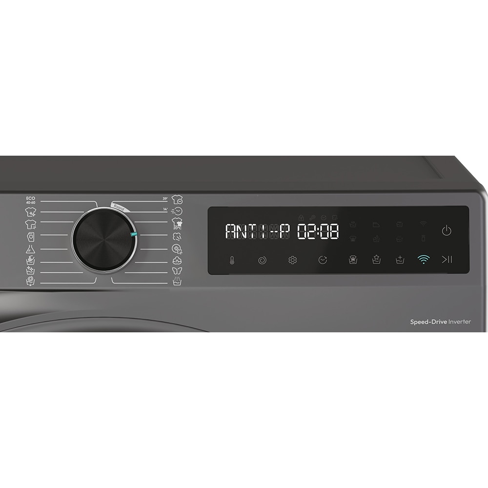 Masina de spalat rufe frontala slim CANDY BR 47SBL8G-S, ProActive Wash, 7 kg, 1400rpm, Clasa A, Wi-Fi, antracit