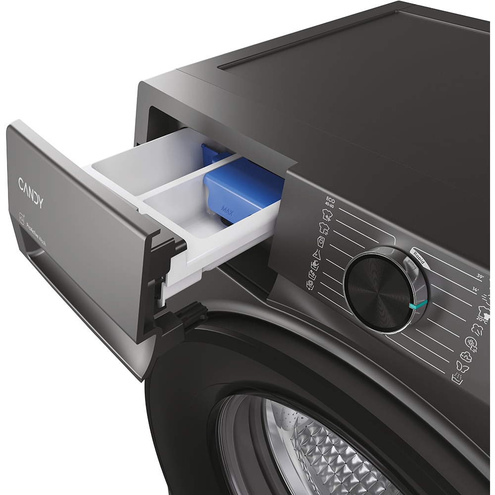 Masina de spalat rufe frontala slim CANDY BR 47SBL8G-S, ProActive Wash, 7 kg, 1400rpm, Clasa A, Wi-Fi, antracit