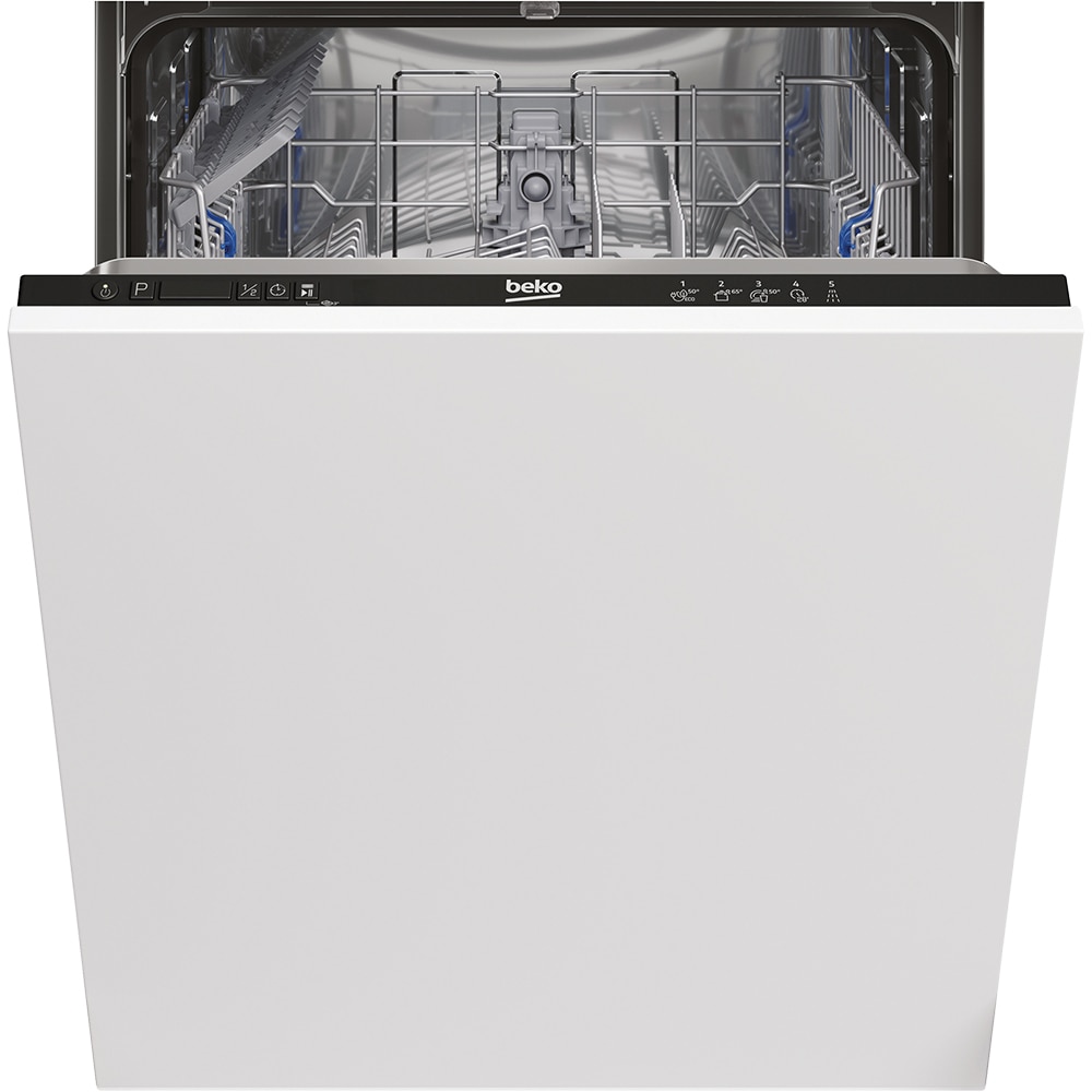 Masina de spalat vase incorporabila BEKO BRI63491, 14 seturi, 5 programe, 60 cm, Clasa D, panou comanda negru