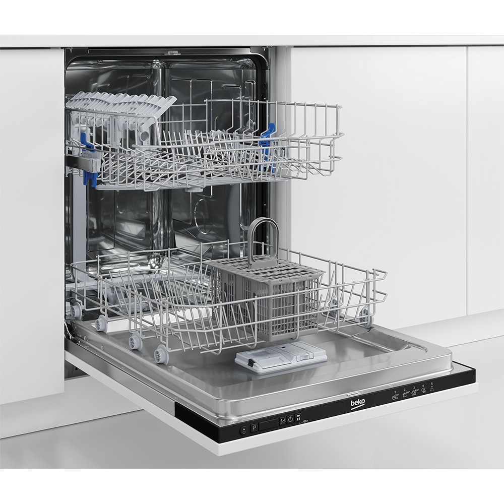 Masina de spalat vase incorporabila BEKO BRI63491, 14 seturi, 5 programe, 60 cm, Clasa D, panou comanda negru