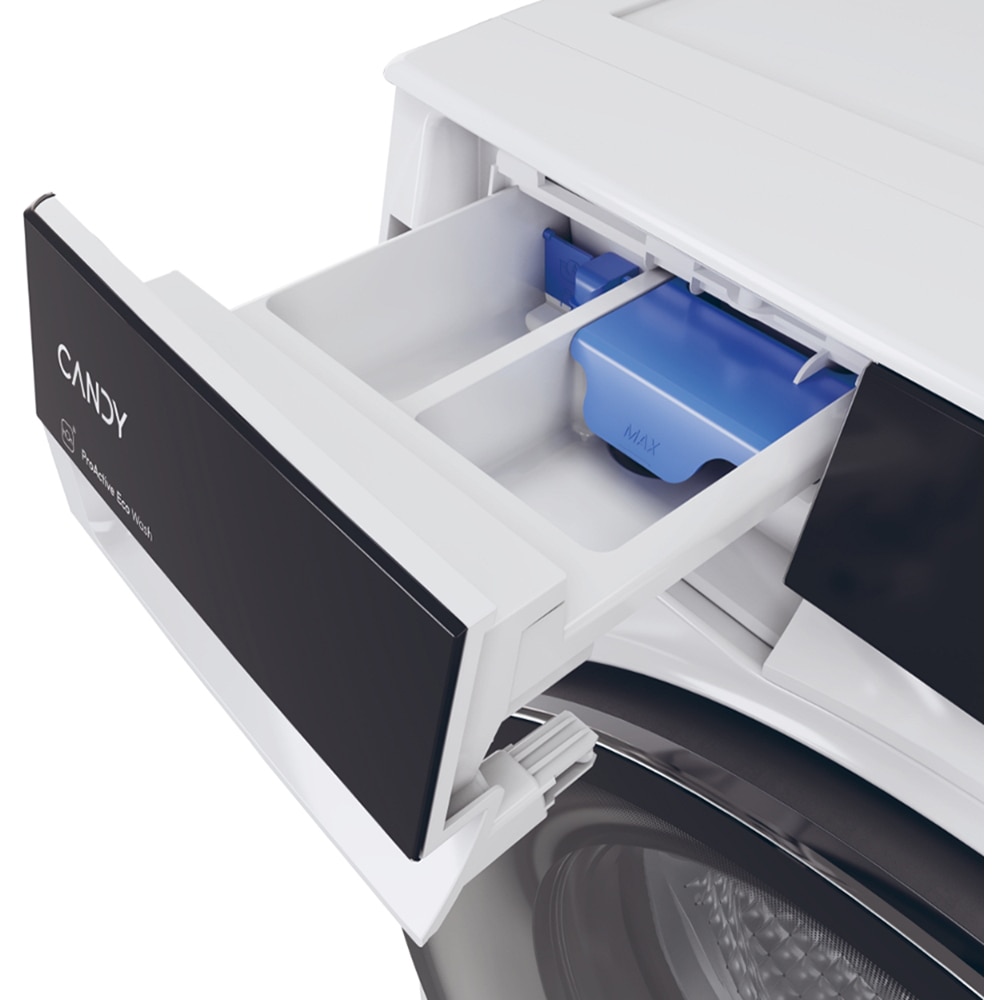 Masina de spalat rufe frontala CANDY BS B12B8-S, ProActive EcoWash, 12 kg, 1400rpm, Clasa A, Wi-Fi, alb