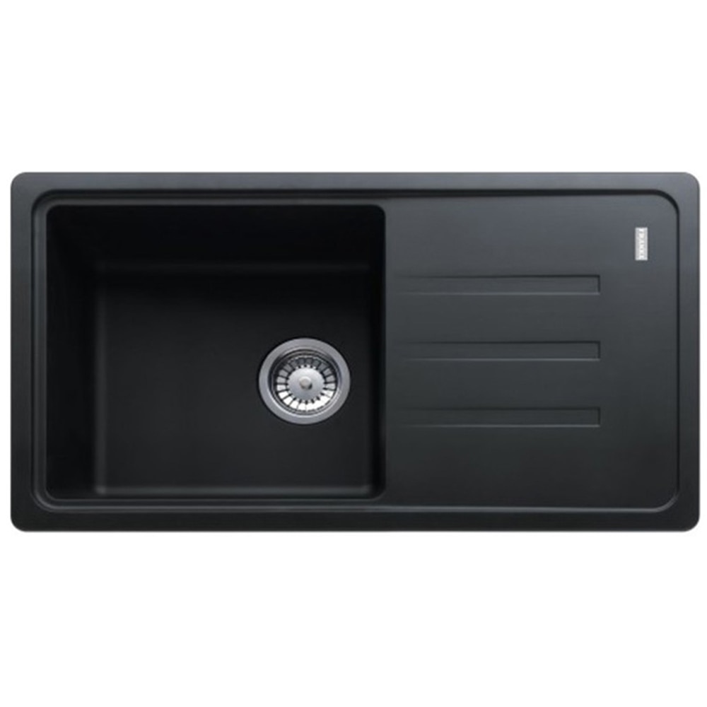 Pachet chiuveta FRANKE BSG 611-78 S, 1 cuva, picurator reversibil, compozit granit + baterie Pola, negru