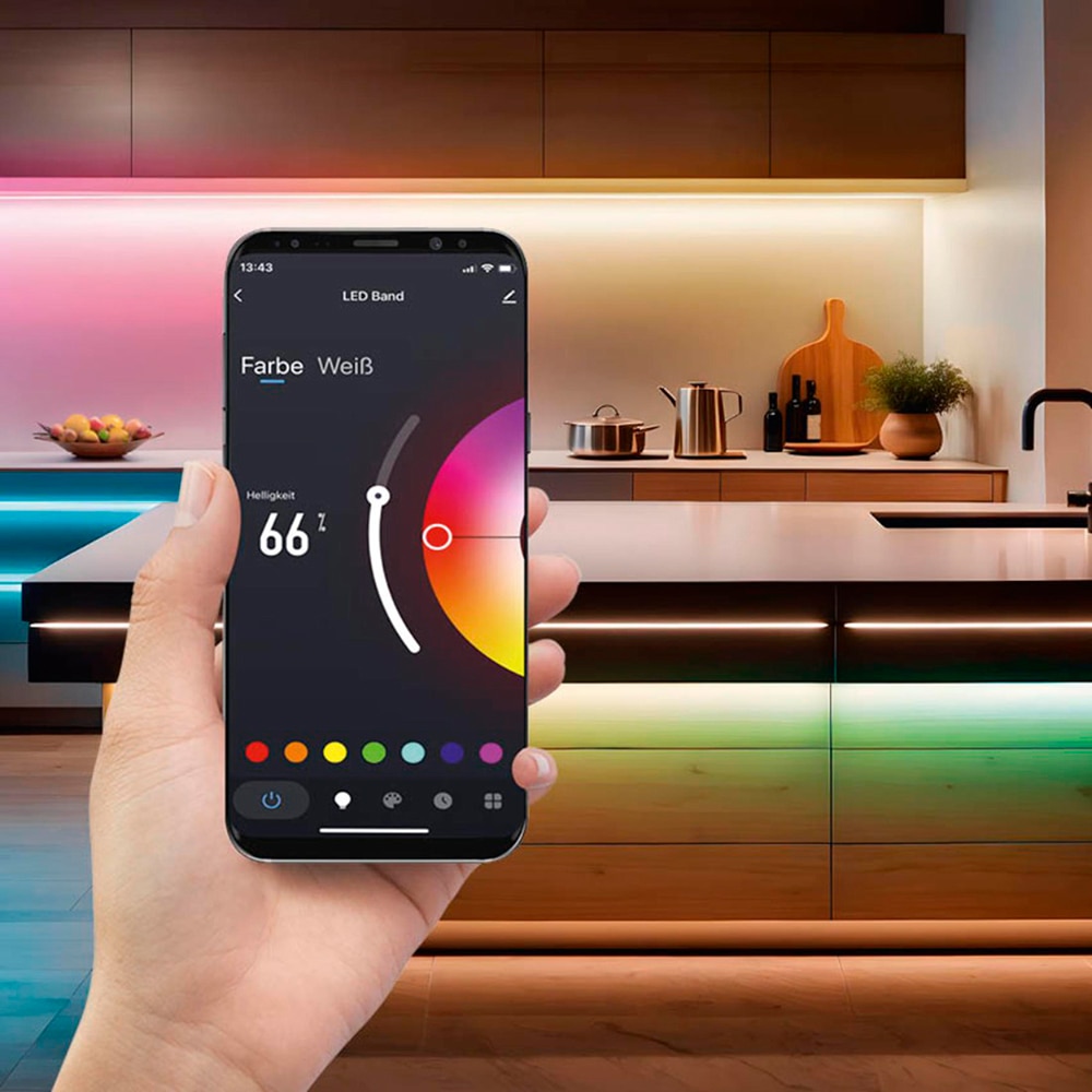 Banda LED Smart HAMA 00176633, RGB, 13W, 1350lm, 5m