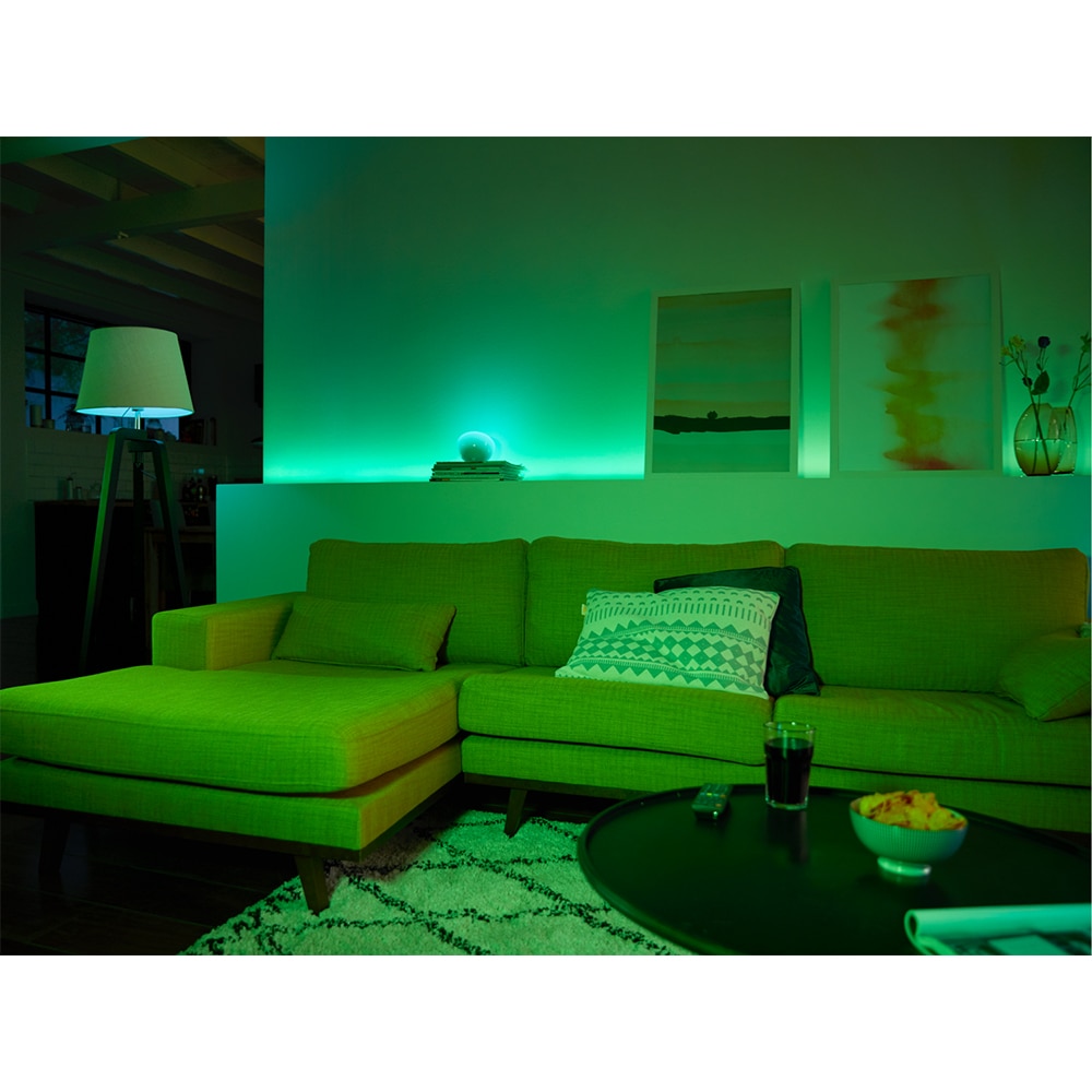 Extensie banda LED RGBW Philips Hue Lightstrip Plus, RGBW, 11.5W, 950lm, 1m