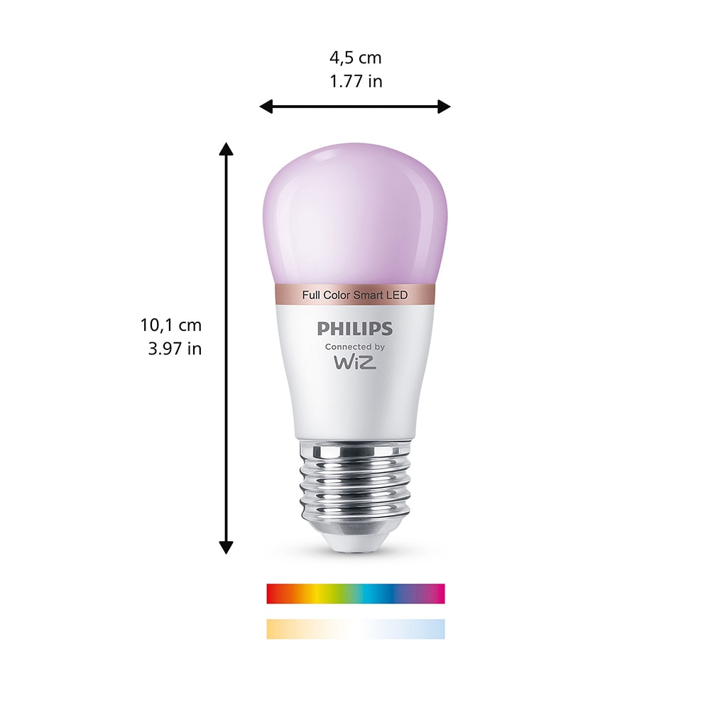 Bec LED Smart PHILIPS 8719514437333, E14, 4.9W, 470lm, Wi-Fi, lumina variabila, compatibil Alexa, Google Assistant