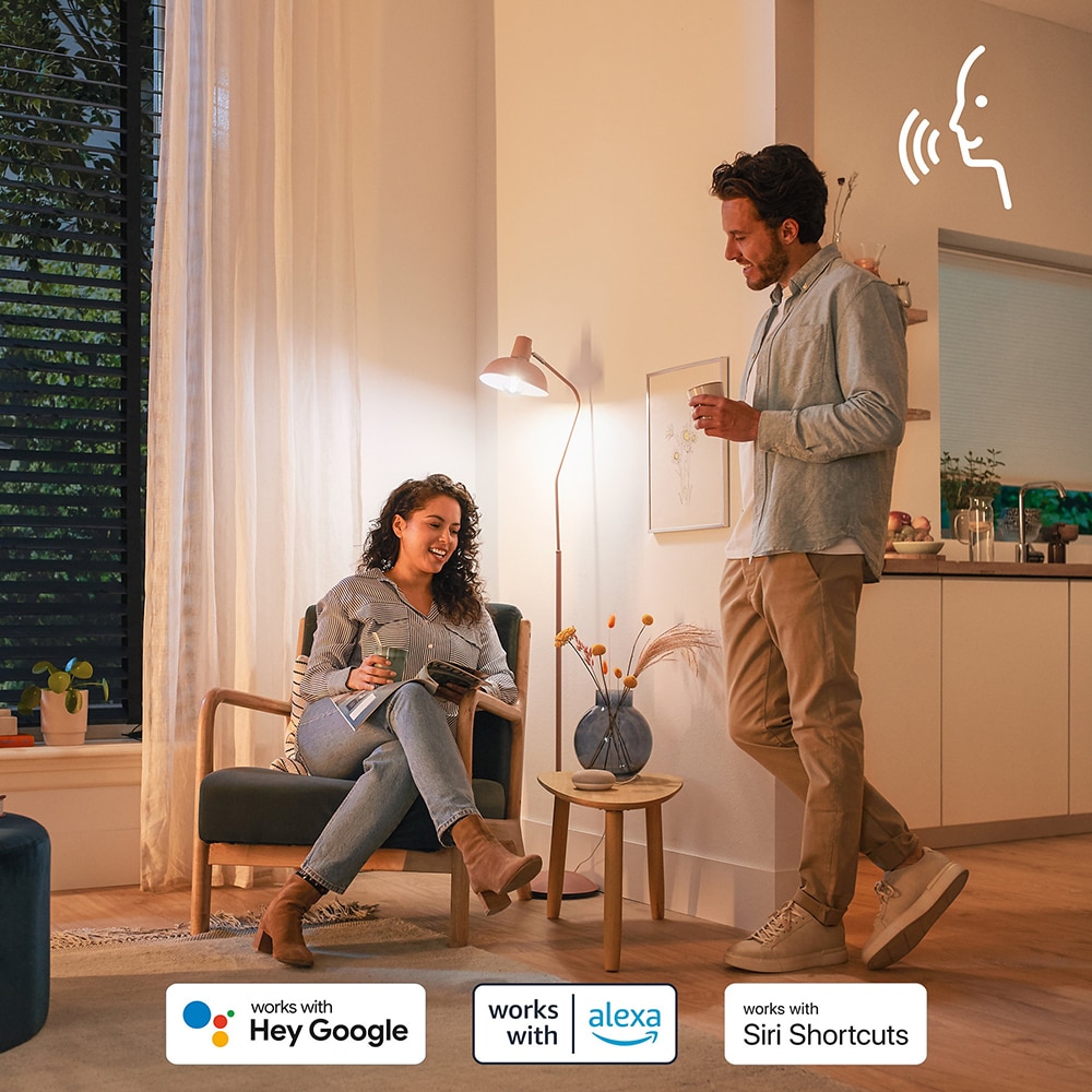 Bec LED Smart PHILIPS 8719514437333, E14, 4.9W, 470lm, Wi-Fi, lumina variabila, compatibil Alexa, Google Assistant
