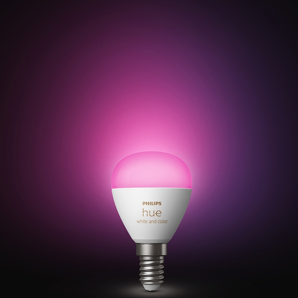 Bec LED Smart PHILIPS Hue 8719514491229, E14, 5.1W, 470lm, Wi-Fi, lumina variabila, compatibil Alexa, Google Assistant