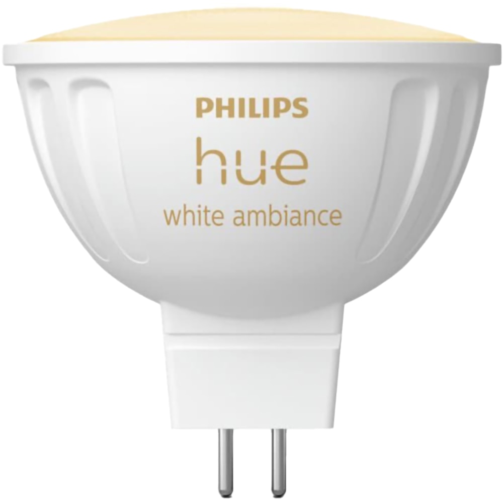 Bec LED Smart PHILIPS Hue 8719514491342, G5.3, 5.1W, 400lm, Wi-Fi, lumina variabila, compatibil Alexa, Google Assistant