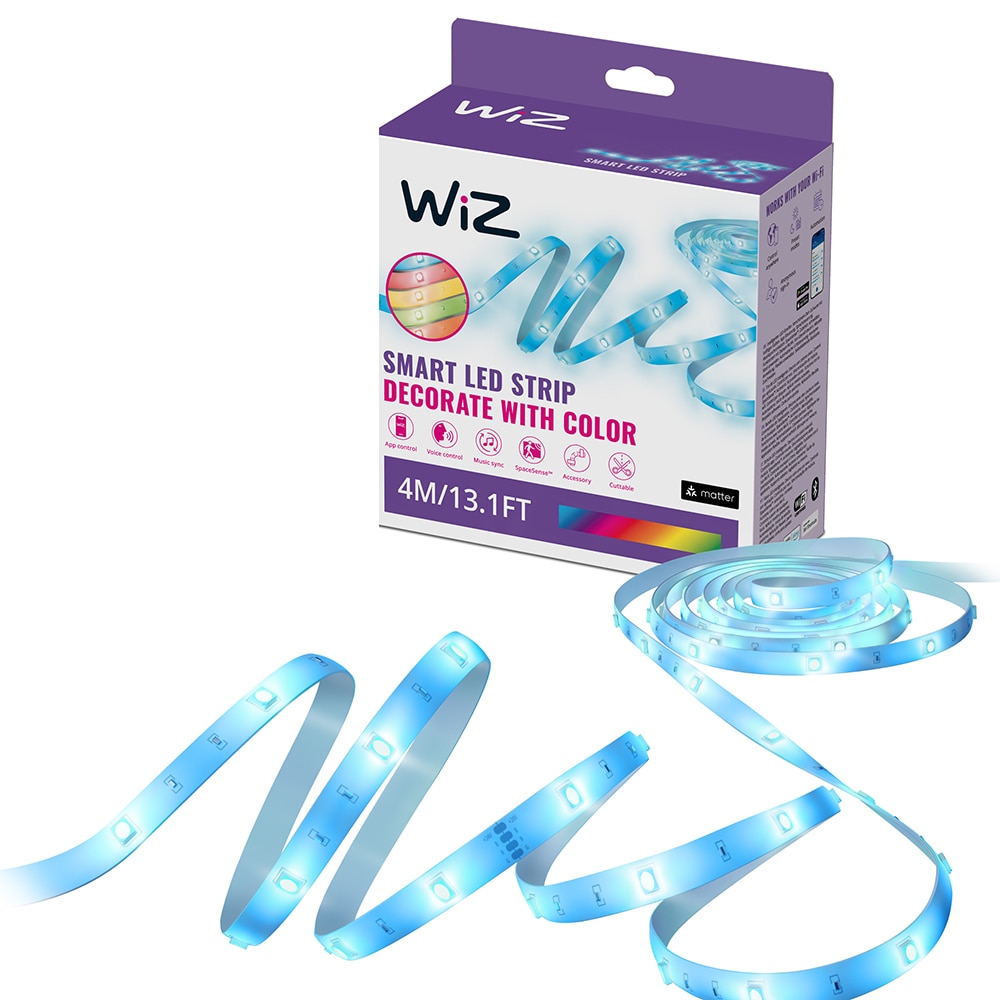 Banda LED Smart WIZ 8720169078222, Wi-Fi, LED RGB, 5.3W, 4m