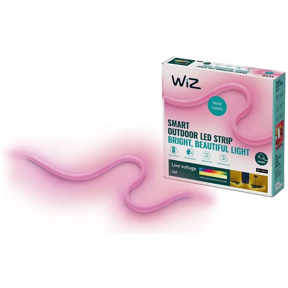 Banda LED exterior Smart WIZ, RGB, 24W, 630lm, 5m