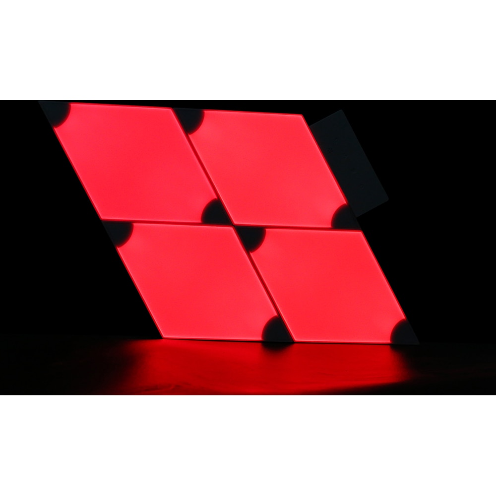 Kit extensie panouri luminoase LED modulare Smart Myria Rhombus MY2275-3, RGBW, Wi-Fi, 111lm, 3 bucati