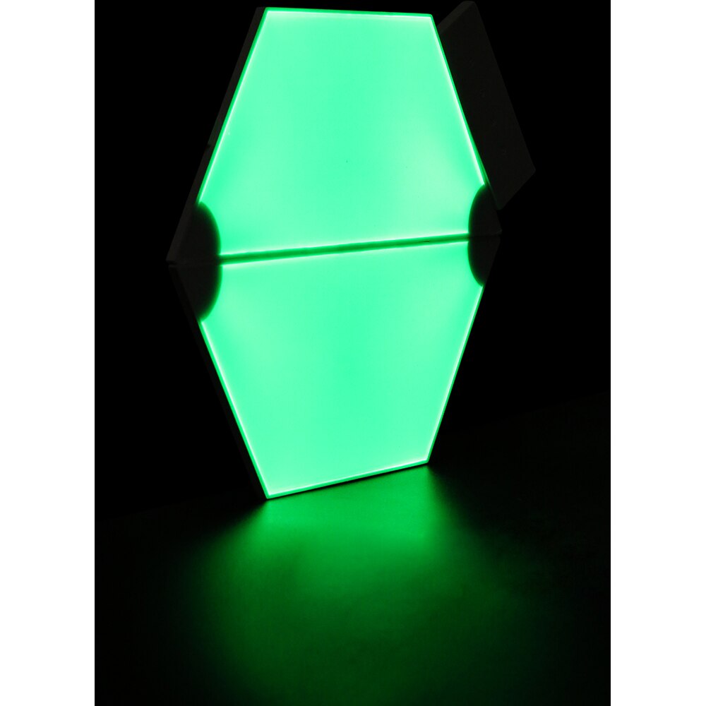 Kit extensie panouri luminoase LED modulare Smart Myria Trapezoidal MY2277-4, RGBW, Wi-Fi, 226lm, 4 bucati