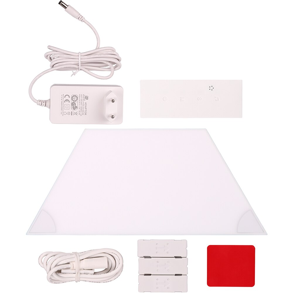 Kit extensie panouri luminoase LED modulare Smart Myria Trapezoidal MY2277-4, RGBW, Wi-Fi, 226lm, 4 bucati