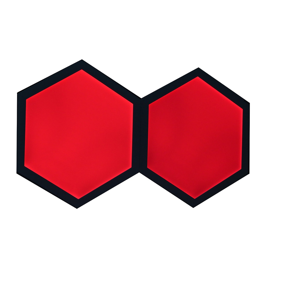 Kit extensie panouri luminoase LED modulare Smart Myria Hex MY2278-4, RGBW, Wi-Fi, 187lm, 4 bucati