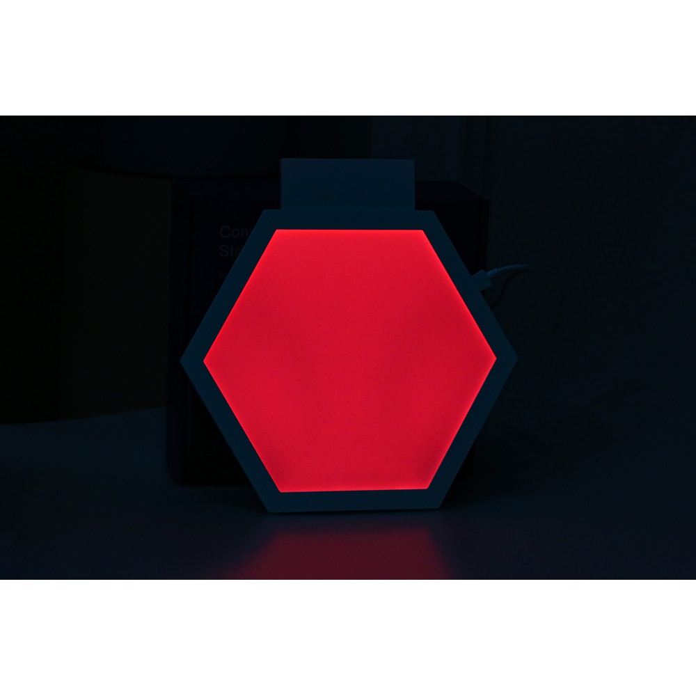 Kit extensie panouri luminoase LED modulare Smart Myria Hex MY2278-4, RGBW, Wi-Fi, 187lm, 4 bucati