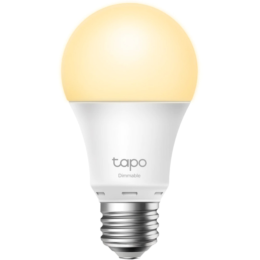 Bec LED Smart TP-LINK Tapo L510E, E27, 8.7W, 806lm, Wi-Fi, Dimabil, lumina calda, compatibil Alexa, Google Assistant