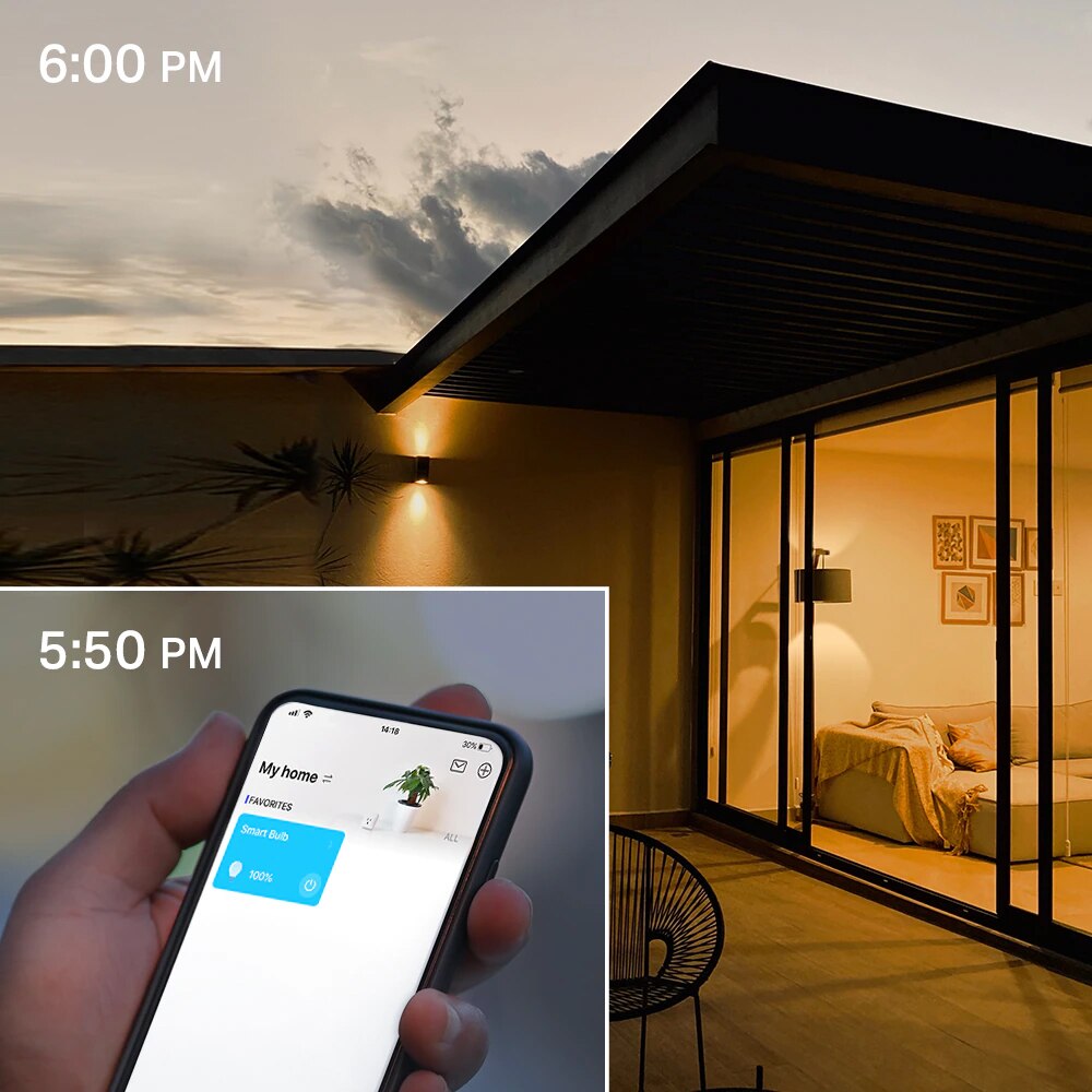 Bec LED Smart TP-LINK Tapo L510E, E27, 8.7W, 806lm, Wi-Fi, Dimabil, lumina calda, compatibil Alexa, Google Assistant