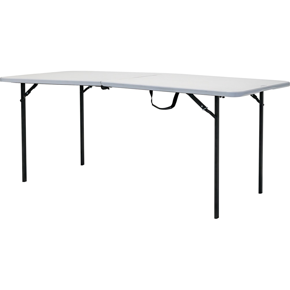 Masa terasa NEWSTORM Luka, 182.8 x 75.2 x 74.3 cm, alb-negru