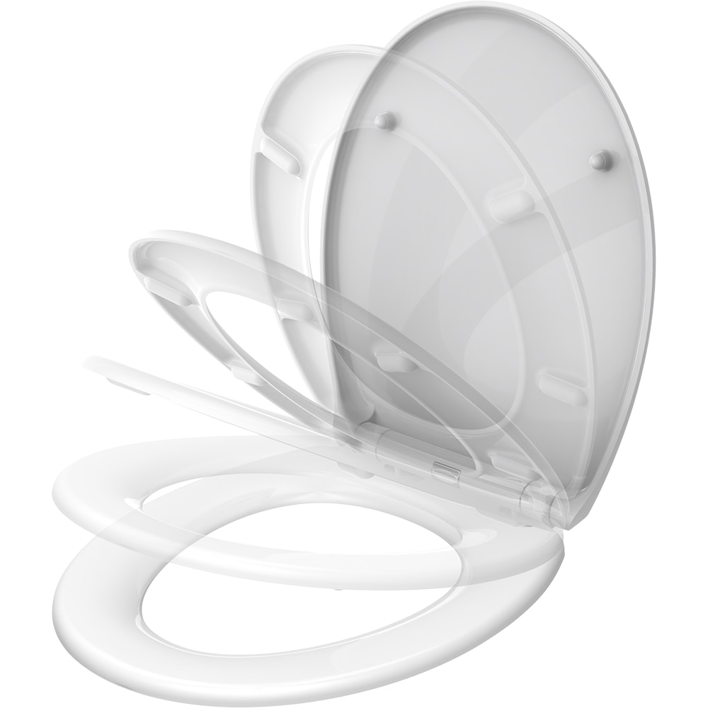 Capac WC GOODHOME Diani BU0522Q3WG, inchidere lenta, duroplast, alb