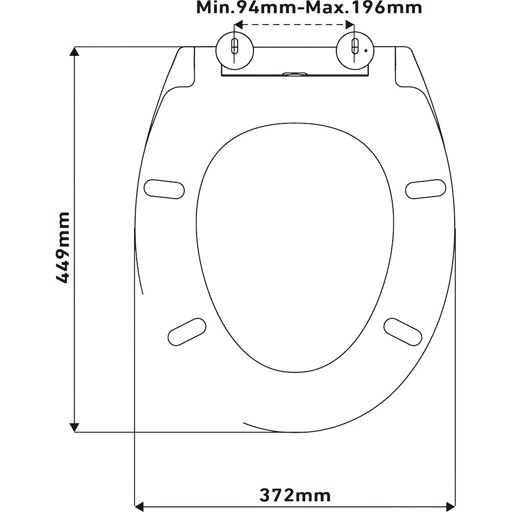 Capac WC GOODHOME Diani BU0522Q3WG, inchidere lenta, duroplast, alb