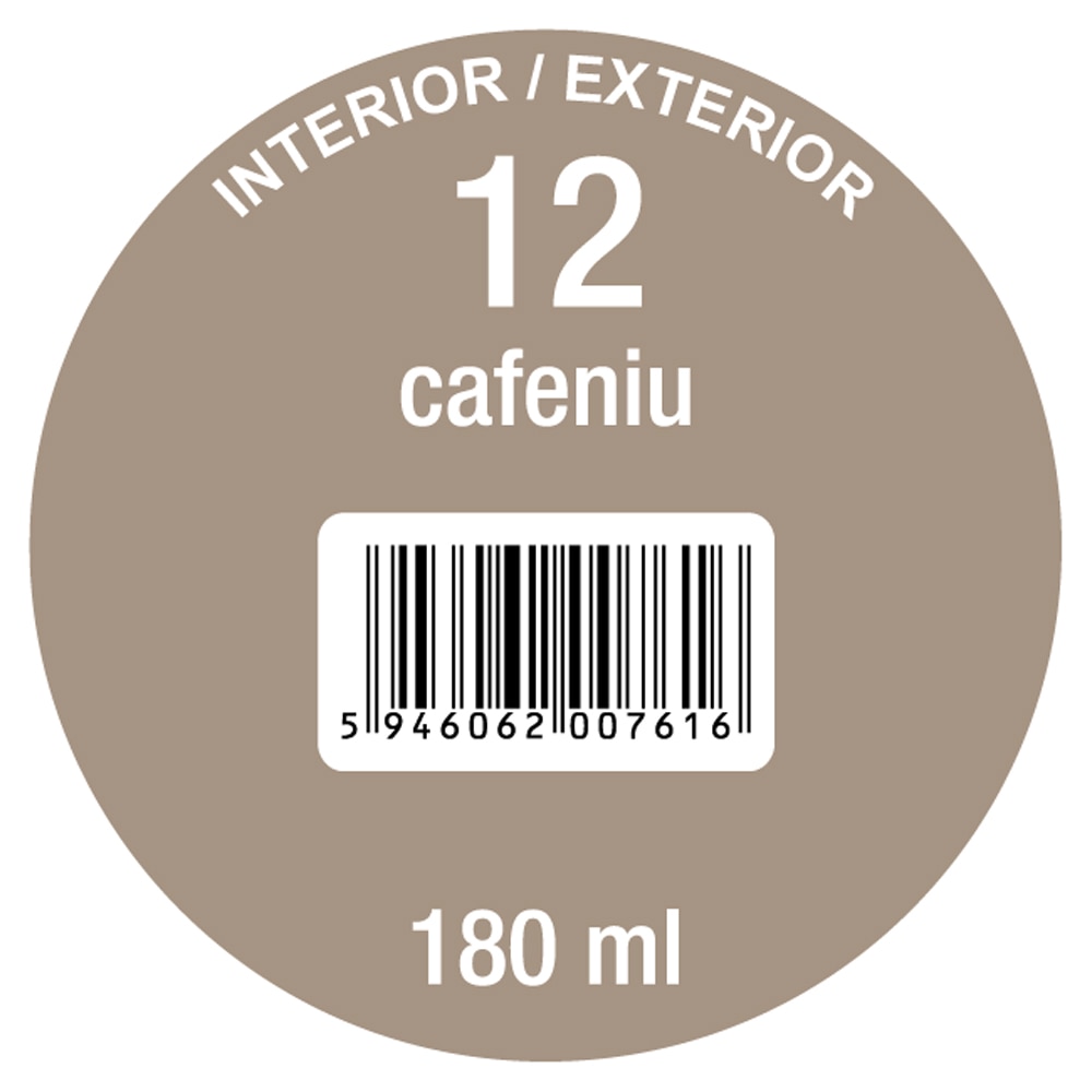 Pigment super concentrat OSKAR 12, interior/exterior, 180ml, cafeniu