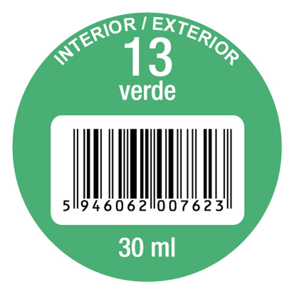 Pigment super concentrat OSKAR 13, interior/exterior, 30ml, Verde