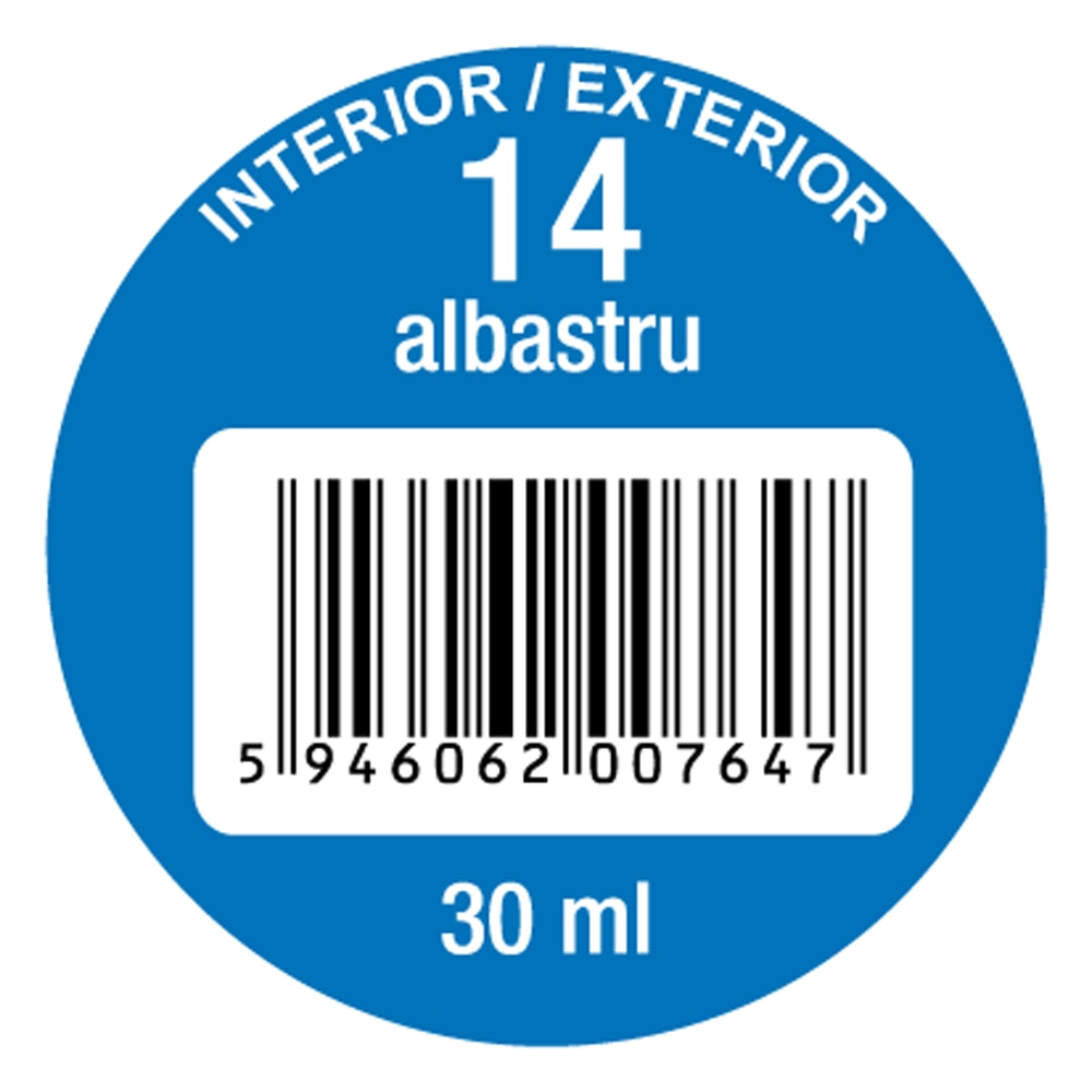 Pigment super concentrat OSKAR 14, interior/exterior, 30ml, albastru