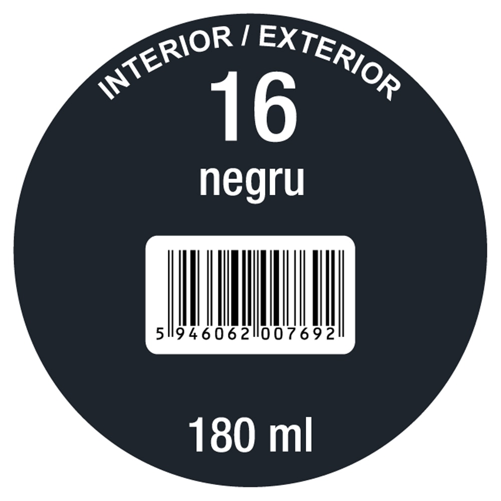 Pigment super concentrat OSKAR 16, interior/exterior, 180ml, negru