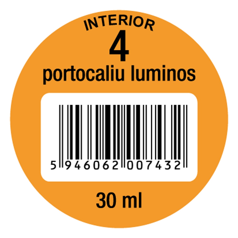 Pigment super concentrat OSKAR 4, interior/exterior, 30ml, orange deschis