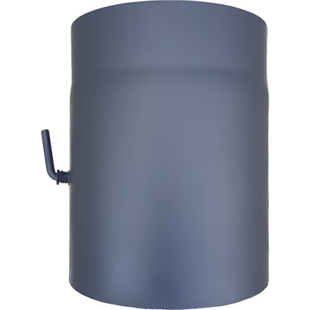 Burlan cu clapeta MSS, D150 mm, lungime 250 mm, otel, negru