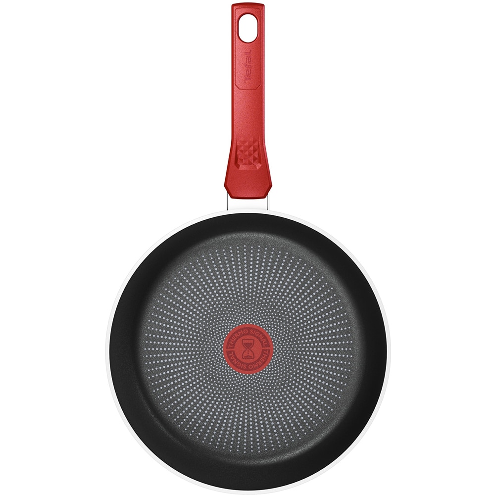 Tigaie TEFAL Daily Expert, 28 cm, aluminiu, Thermo-Signal, invelis antiaderent, rosu