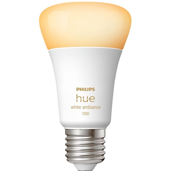Bec LED Smart PHILIPS Hue 8719514291119, E27, 8W, 1100lm, lumina calda 