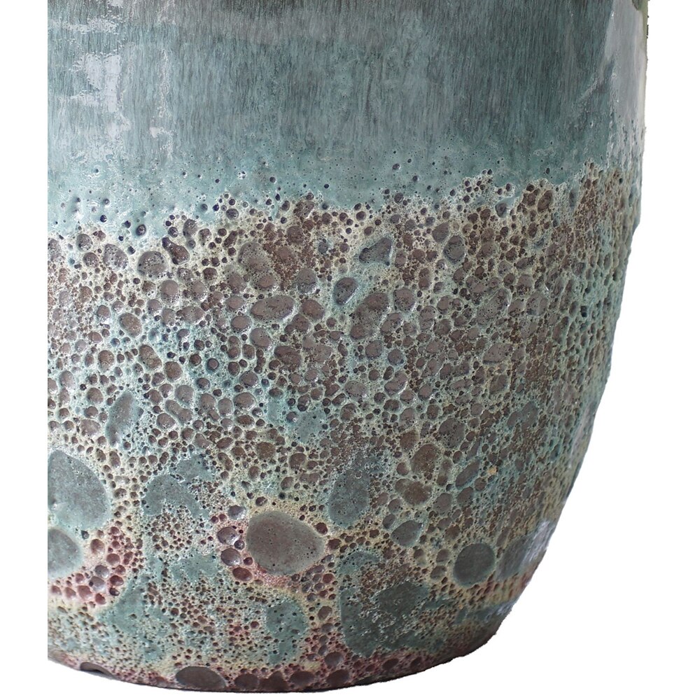 Ghiveci flori VERVE S, ceramica, D 22 cm, turcoaz