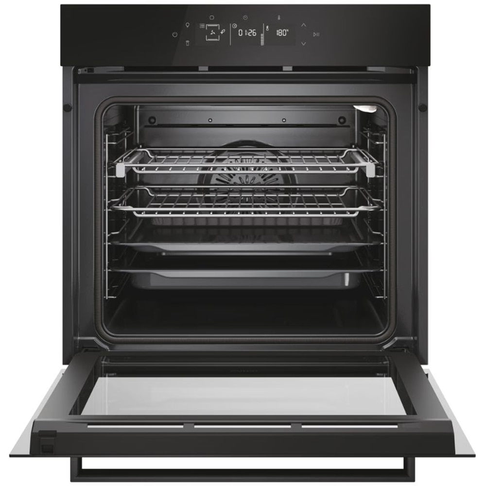 Cuptor incorporabil CANDY Bake 800 CA6 N5G3YTB, Electric, Autocuratare pirolitica + hidrolitica, 78 l, Clasa A++, Wi-Fi, negru