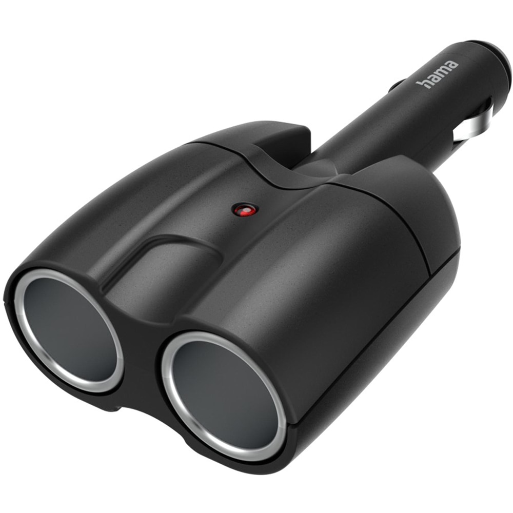 Distribuitor pentru priza auto HAMA 223403, 12V, 2 iesiri, 180grade, negru