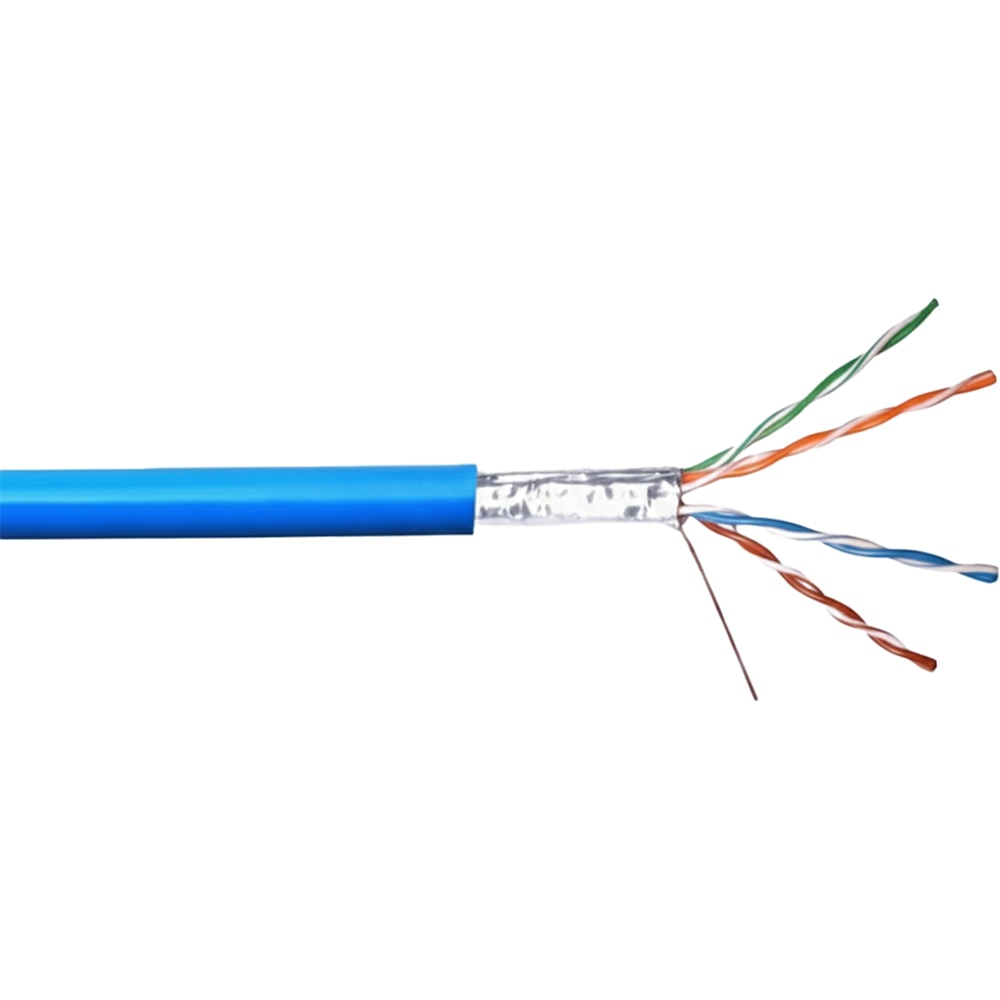 Cablu retea FTP Cat6E OMNICABLE, albastru, metru