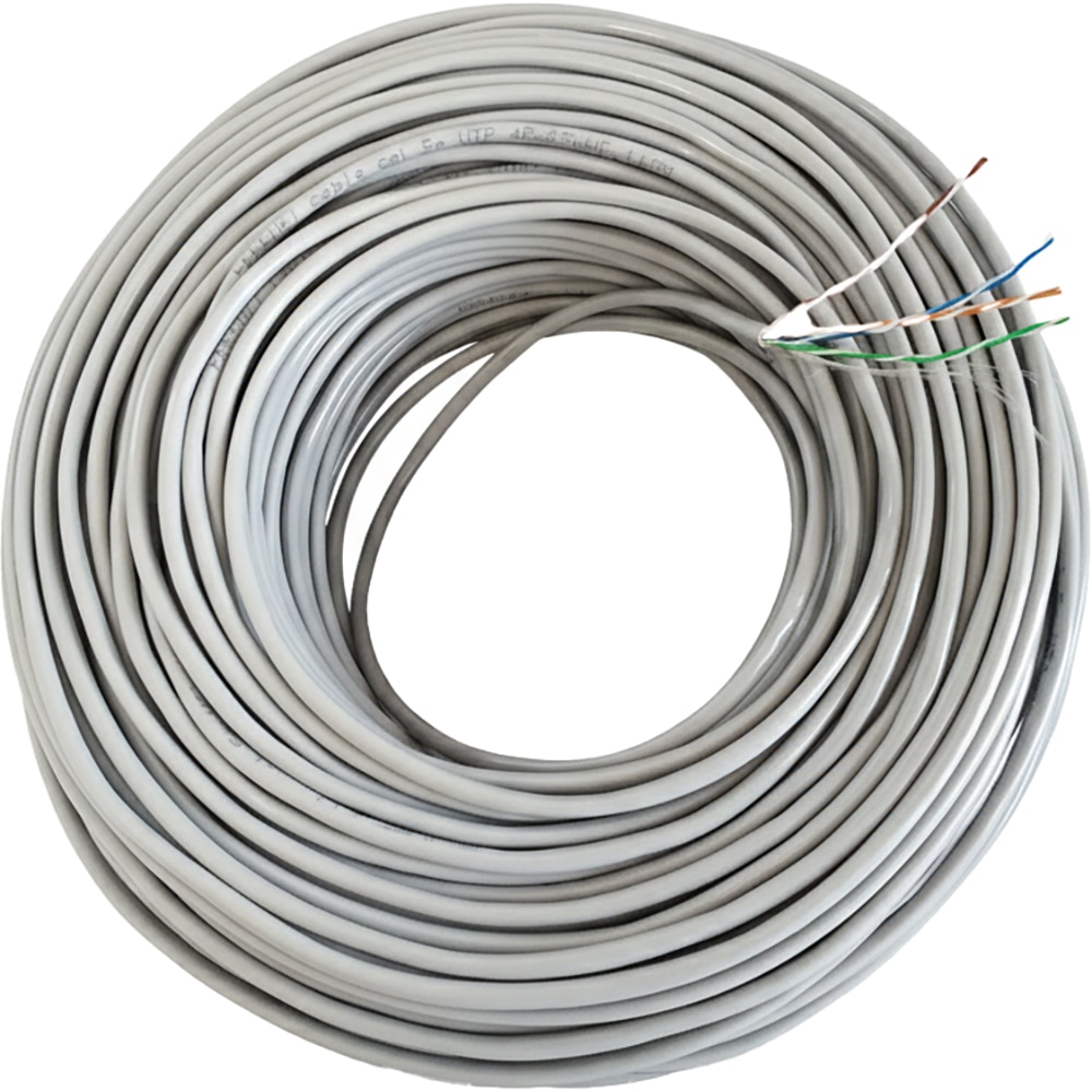 Cablu retea UTP Cat5E OMNICABLE, alb, metru