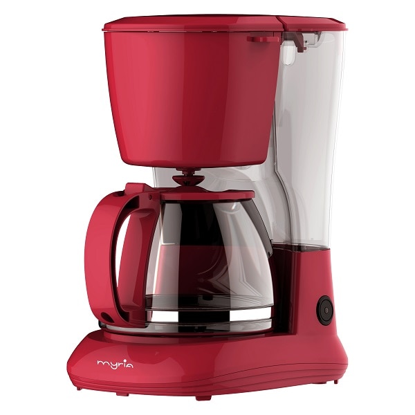 Cafetiera MYRIA MY4157RD, 1.25l, 750W, 8 cesti, rosu