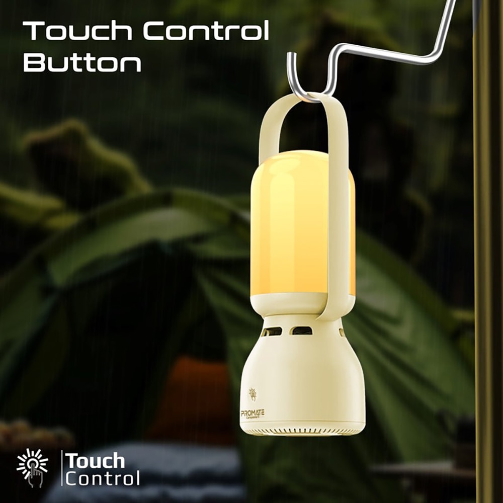 Lampa de exterior LED PROMATE CampMate 5, 100lm, 2400mAh, alb