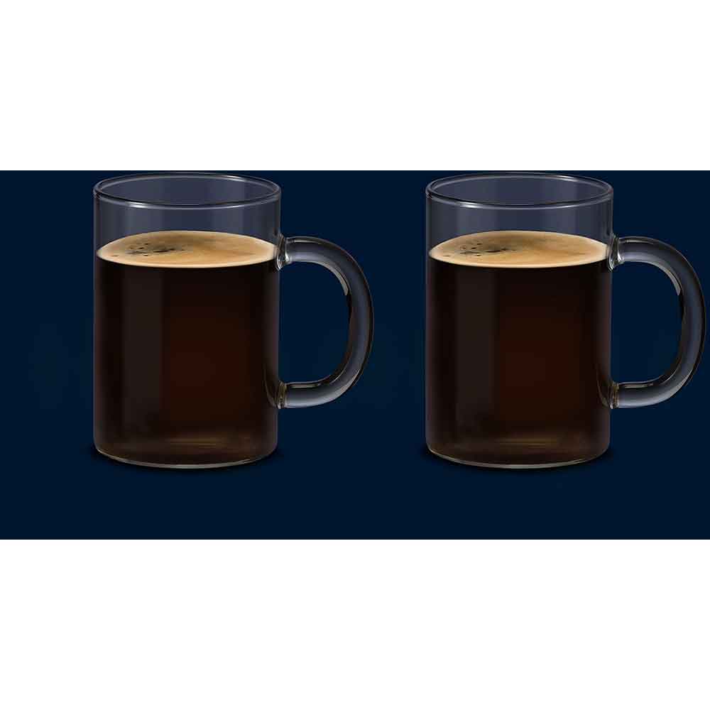 Set pahare DELONGHI DLSC320 Americano, 2 piese, 0.25l, sticla, transparent