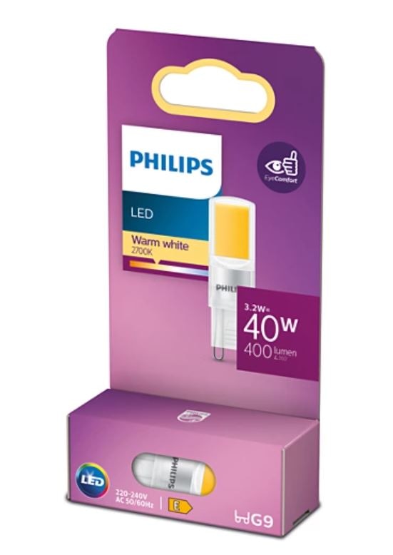 Bec LED, 3.2 W, G9 • Philips