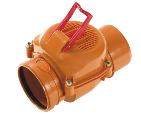 Clapeta antiretur, cu inchizator, 110 mm   Valplast