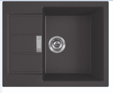 Chiuveta bucatarie FRANKE Tectonite S2D 611-62, 1 cuva, picurator reversibil, negru