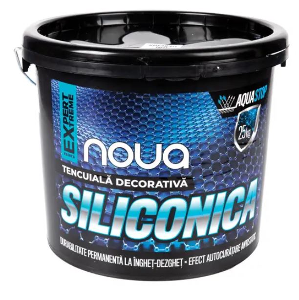 Tencuiala siliconata, 25 kg, piersica  Noua