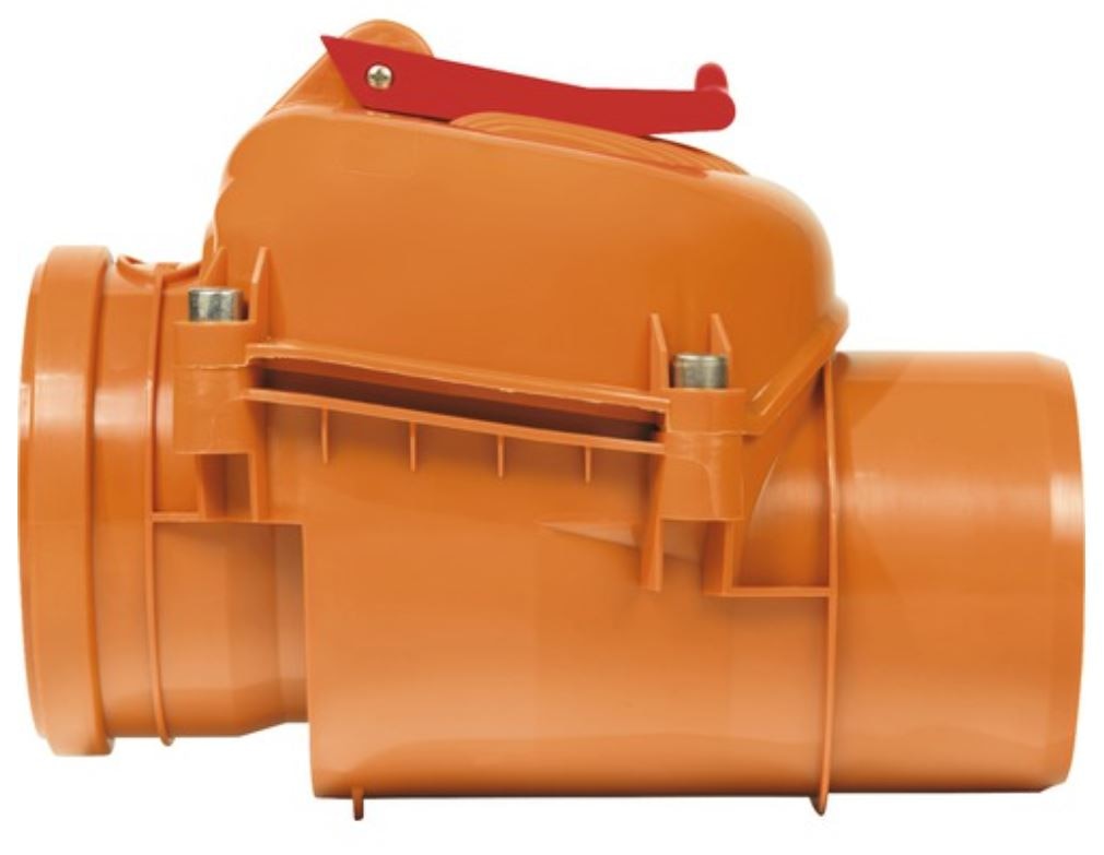 Clapeta antiretur, cu inchizator, 110 mm   Valplast